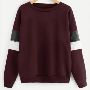 Stylish Burgundy Sweatshirt